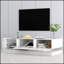 Console contemporaine à DEL avec 16 lumières changeantes et rangement pour les espaces de divertissement modernes