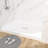 48"W x 34"D Solid Surface Single Threshold Shower Base with Center Drain and Cover Included
