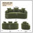65" Chenille Curved Sofa-83367163