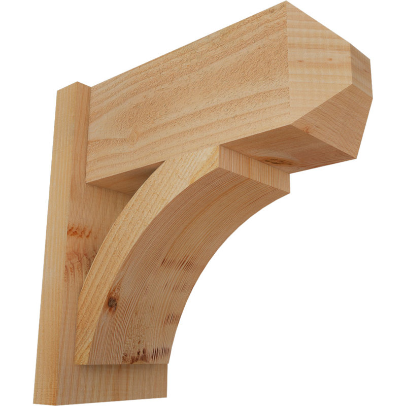 Persienne en bois rustique Thorton Craftsman,  P 18 po x H 18 po , Sapin Douglas de 8 po (sciage brut)