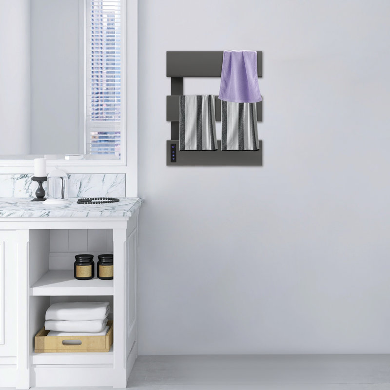 Chauffe-serviettes électrique mural Modern Minimalisme, Argent argent