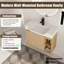 Ensemble simple meuble-lavabo Oakshade de 28 po avec lavabo en céramique-1141426782-1141426783