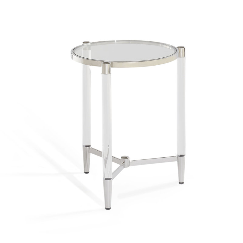 Glass Top End Table