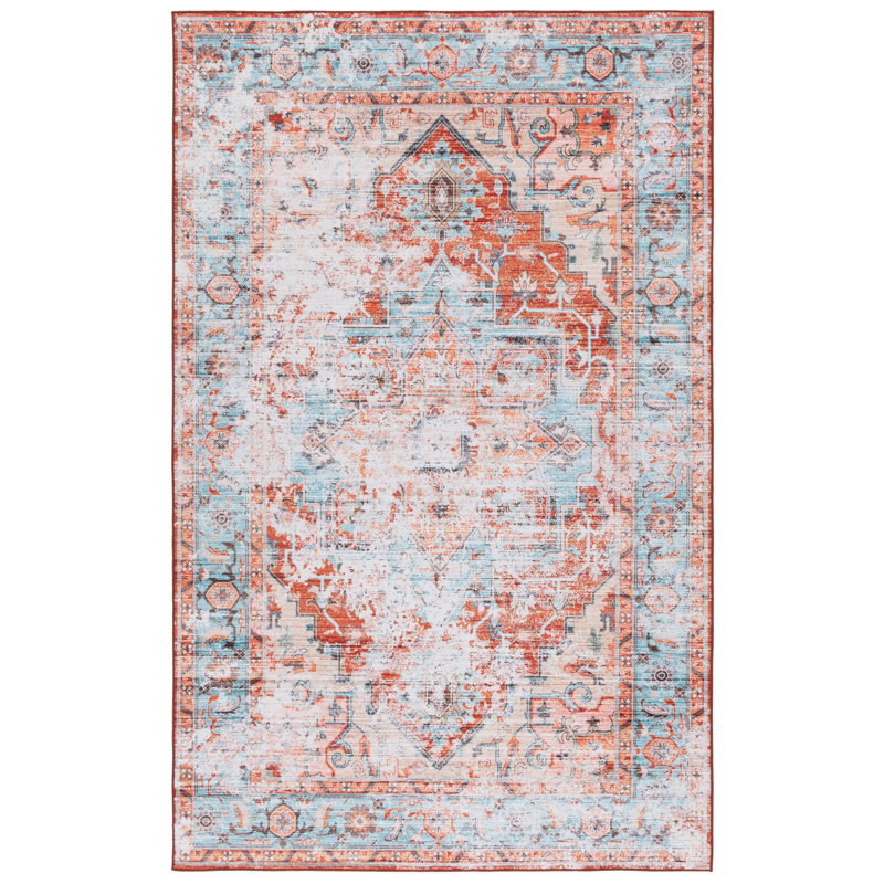 Pasqua Performance Machine Washable Oriental Rug, Rectangle 5' x 8'