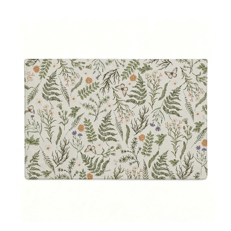 Tapis rétro antidérapant à motif floral rétro Ditsy 120 x 80 cm pour vestibule