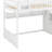Queen Size Wood Loft Bed Frame With Staircase,Storage Shelves & Wardrobe-812086076