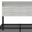 Tête de lit avec lumières DEL et station de charge, avec tête de lit et espace de rangement caché-1908896954