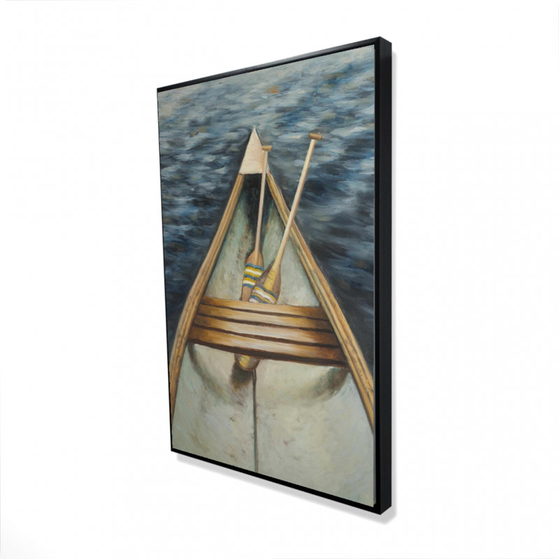 «Canoeing On The Lake» sur toile