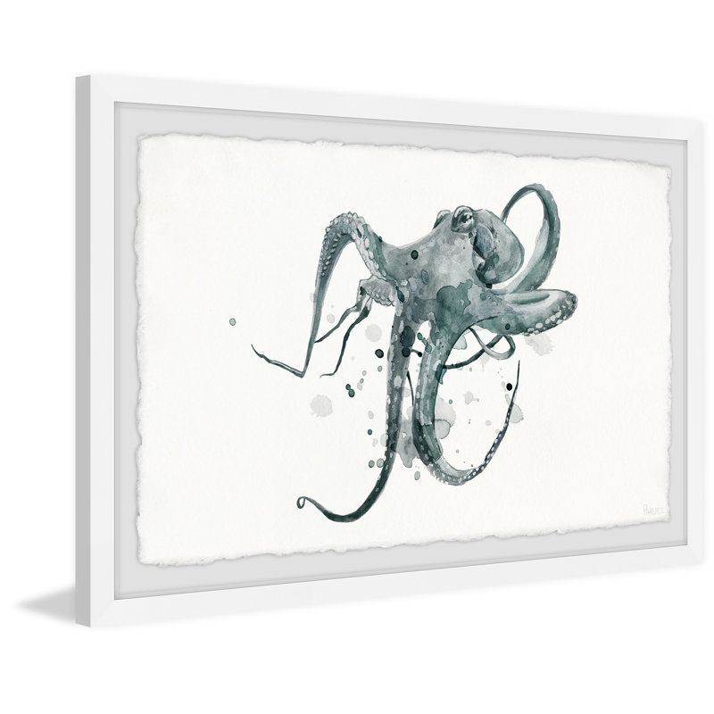 Wondering Octopus by Parvez Taj - Single Picture Frame Print, 41cm H x 61cm W