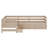 L-Shaped Platform Bed With Three Storage Drawers-1060501391