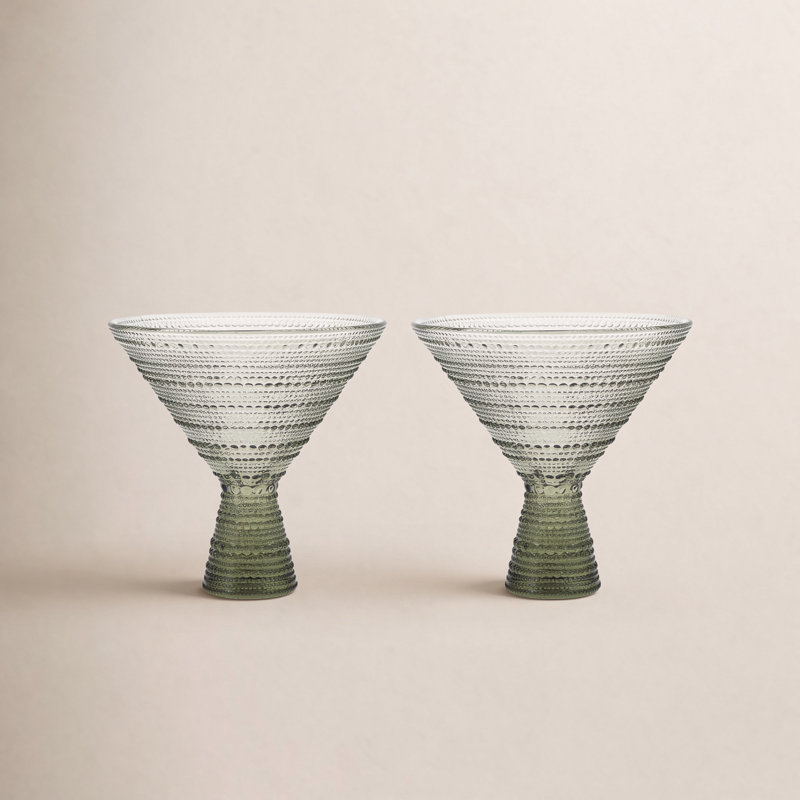 Fortessa Jupiter Glass, 11.5 Ounce Martini, Smoke Gray