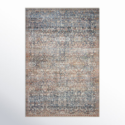 Chris Loves Julia x Loloi Jules Denim Spice Rug