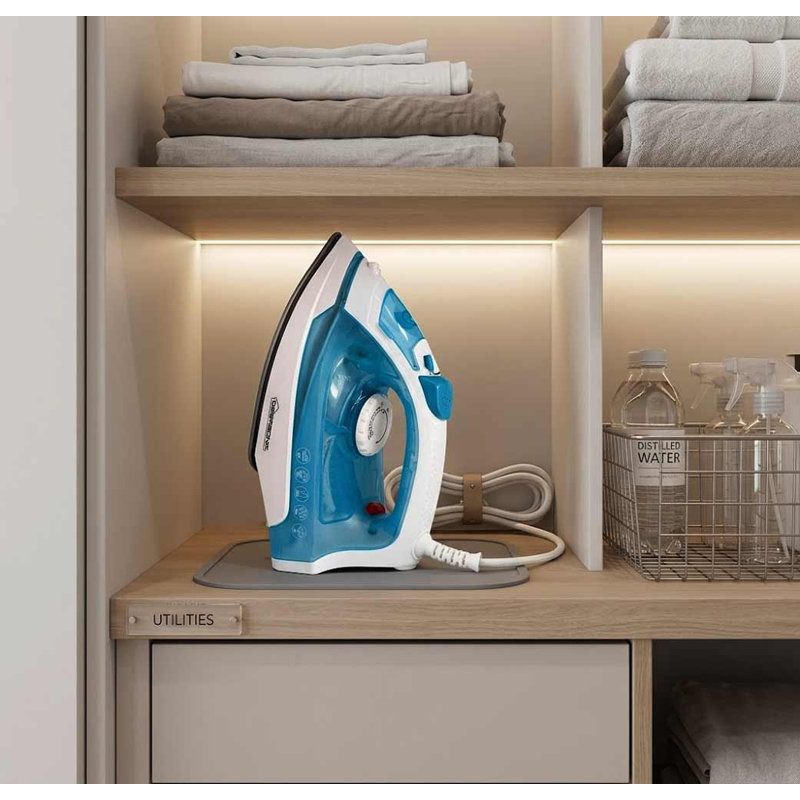 Compact Steam Iron, Blue, Blue