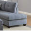 3 pièces Canapé modulaire gris et gris