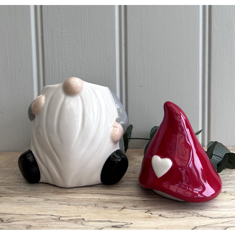 Ceramic Tabletop Wax Warmer, Red