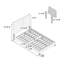 Lit de grand lit classique classique en similicuir 1pc