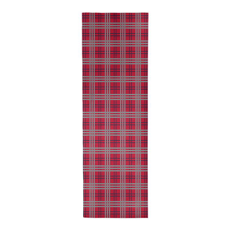 Tapis rouge à carreaux, Tapis de couloir 2 pi 6 po x 8 pi