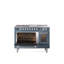 ILVE Professional Plus II 48 cuisinière à double combustible, 5 brûleurs scellés, plaque chauffante (acier inoxydable)-98168235-98168223