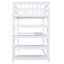 Lit mezzanine avec tablettes de rangement et bureau sous le lit-501454305-501454307