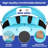 Randleswood Turquoise Patio Round Daybed with Retractable Canopy, Rattan Wicker, and 660 lbs Weight Capacity