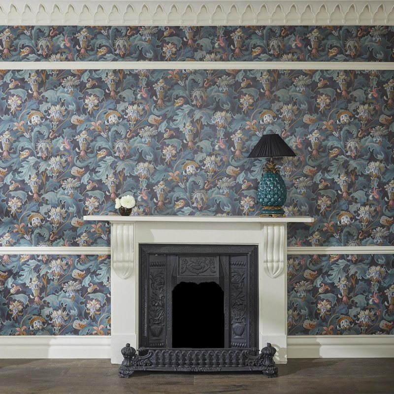 Vespertine Floral Wall Mural, Apatite