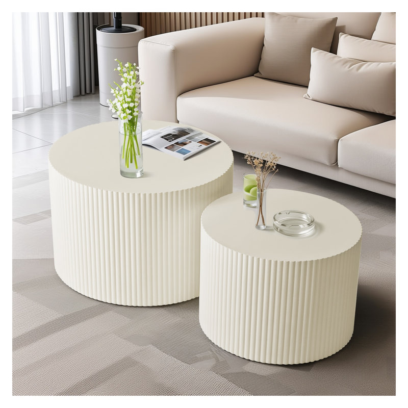 Ensemble de tables basses gigognes Wave