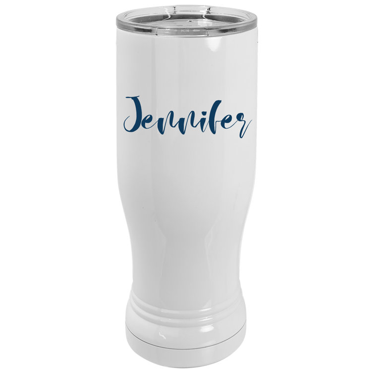 Custom Pilsner Glass - Insulated Tumbler 20 oz - Hamilton Design