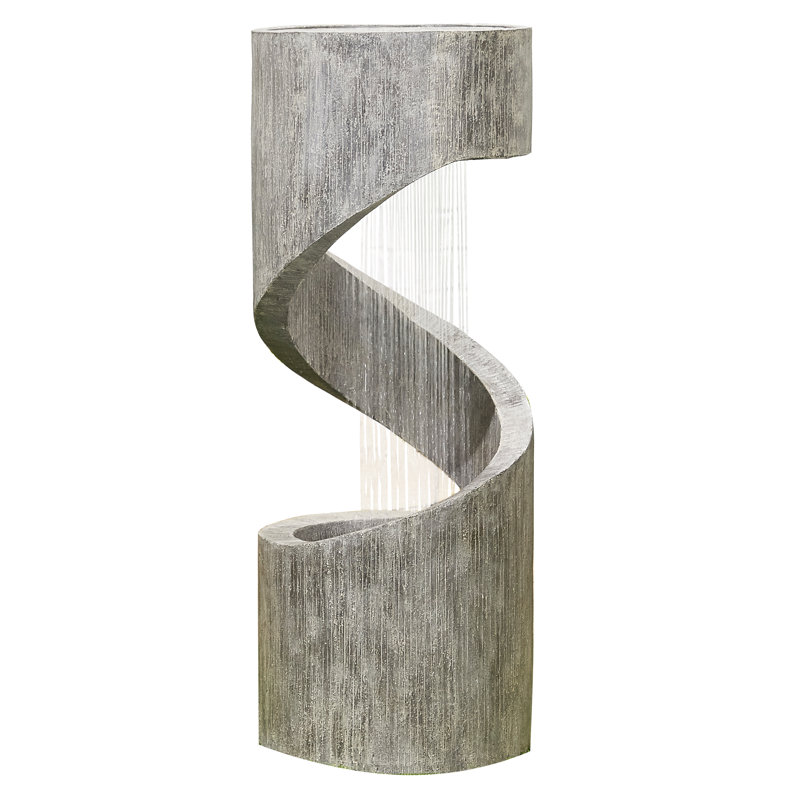 Aboubakar Outdoor Floor Fountain with Lights