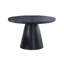 Table ronde de 1 pièce, table de salle à manger avec base en forme de cône, table de cuisine