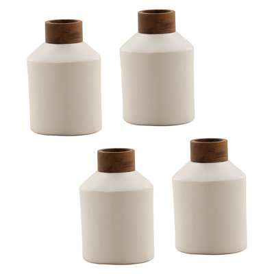 Wrenley Vase Set of 4 White