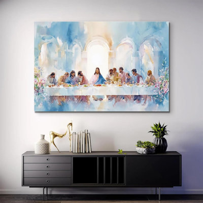 «The Last Supper», art mural sur toile, Jésus, confession chrétienne, prêt à être suspendu