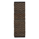 Chevy Chevron Area Rug in Brown/Black Jute
