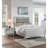 Classic Luxury Look Silver 1Pc Nightstand Wooden Bedside Table Drawers W Mirror Glass Panel Bedroom Furniture-1126878291