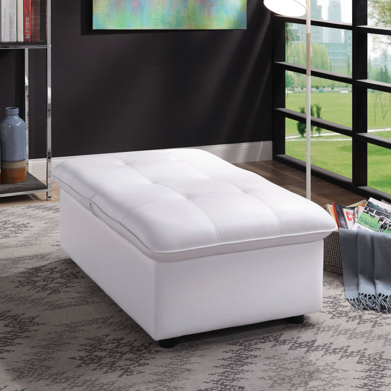 Fauteuil futon simple 39,5 po Elwell, Blanc