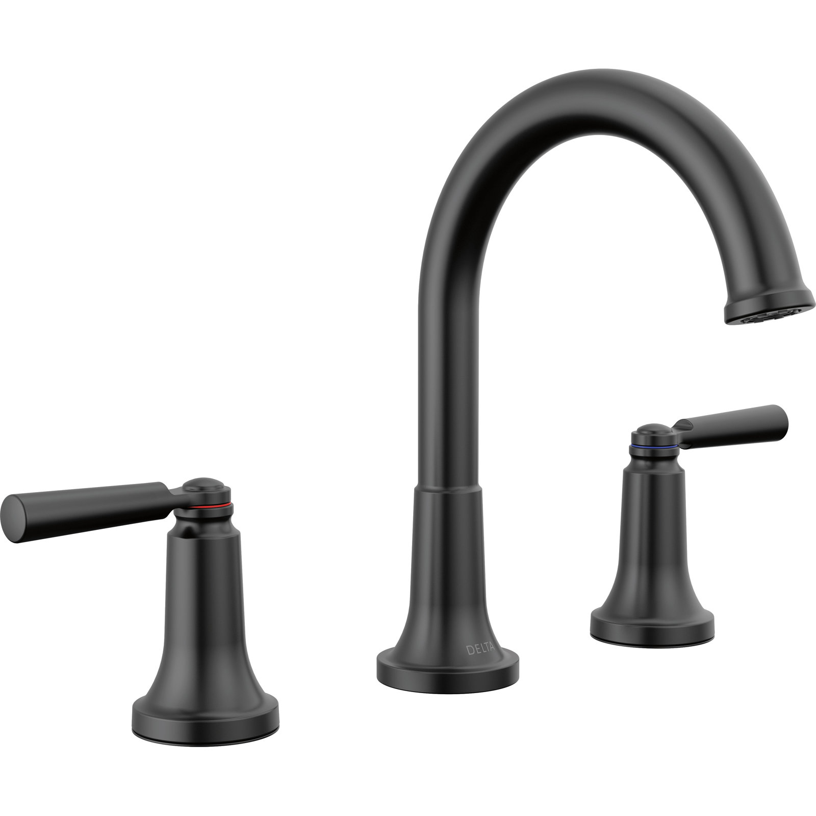 Saylor™ Widespread Bathroom Faucet with Drain, Matte Black