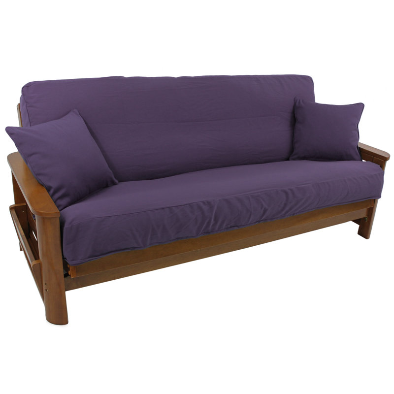 Housse pour futon à coussins carrés/rectangulaires, Raisin