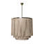 Fringe Leather Chandelier w/ Solid Accents-2084546995-2084560024-2084560025