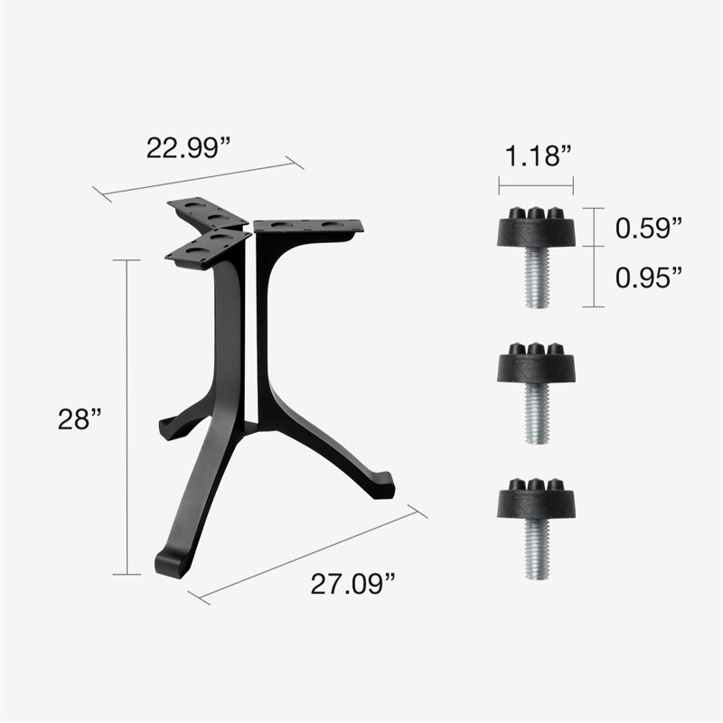 Wishbone Metal Dining Table Base