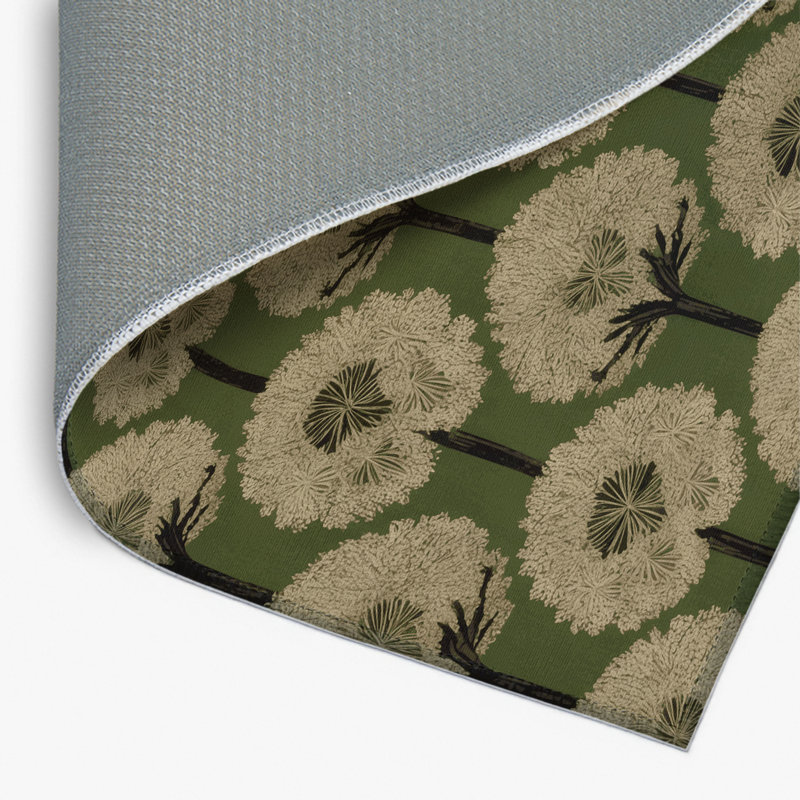 Tapis d'intérieur et d'extérieur brun Botanical, Rectangulaire 2 pi x 3 pi