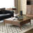 Simple walnut square end table-109512919
