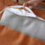 Causeuse coussin orange en cuir véritable-1317101970