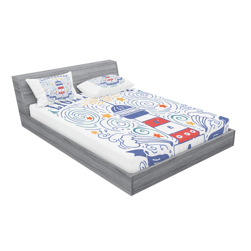 Microfiber Sheet Set, Queen Sheet Set with Fitted Sheet