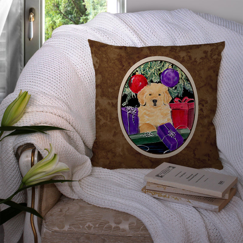 Coussin décoratif intérieur/extérieur golden retriever