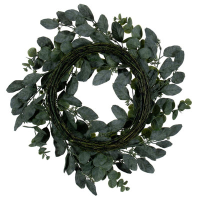 24" Green Eucalyptus Wreath.