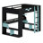 High-Profile Sleeping Platform Featuring Built-in Outlets, Smart Cable Organization, and Dynamic LED Effects-457864805