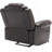 Home Theater Seating Manual Recliner Chair With Led Light Strip For Living Room,Bedroom, Brown