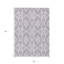 Tapis intérieur lavable 3 pi x 5 pi lavande et ivoire