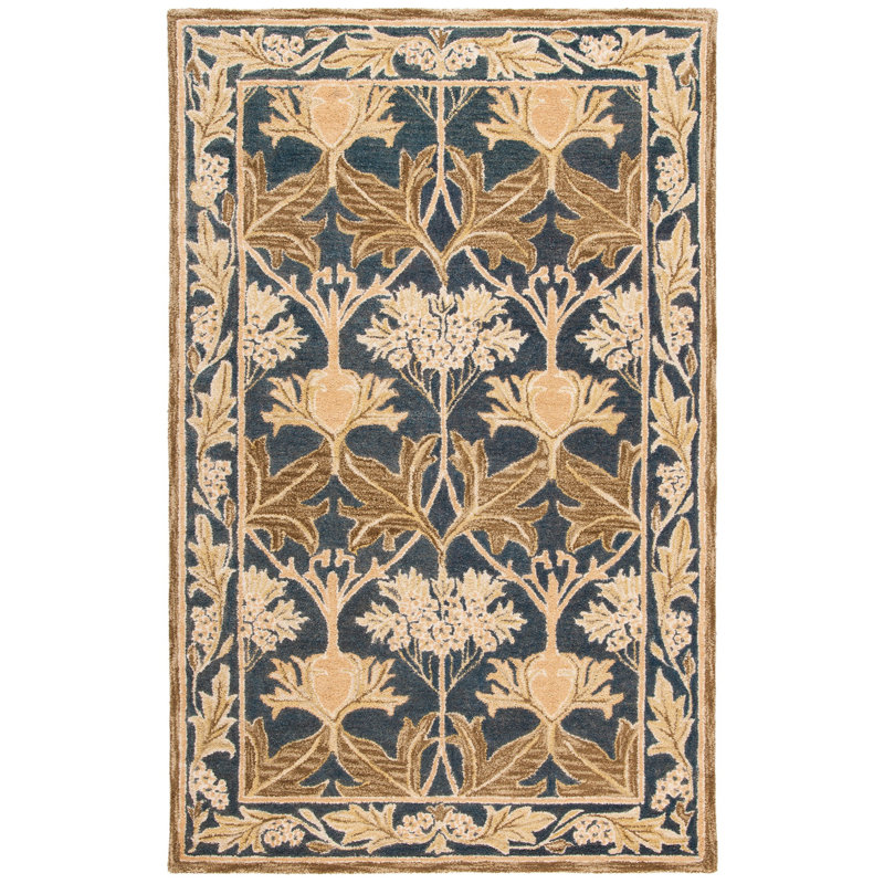 Tingley Hand Tufted Wool Oriental Rug, Rectangle 5' x 8'