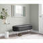 Banc de rangement FlowLuxe Contemporary Glam Onyx