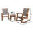 Arnot Solid Wood Rocking Patio Seating Group-206139903